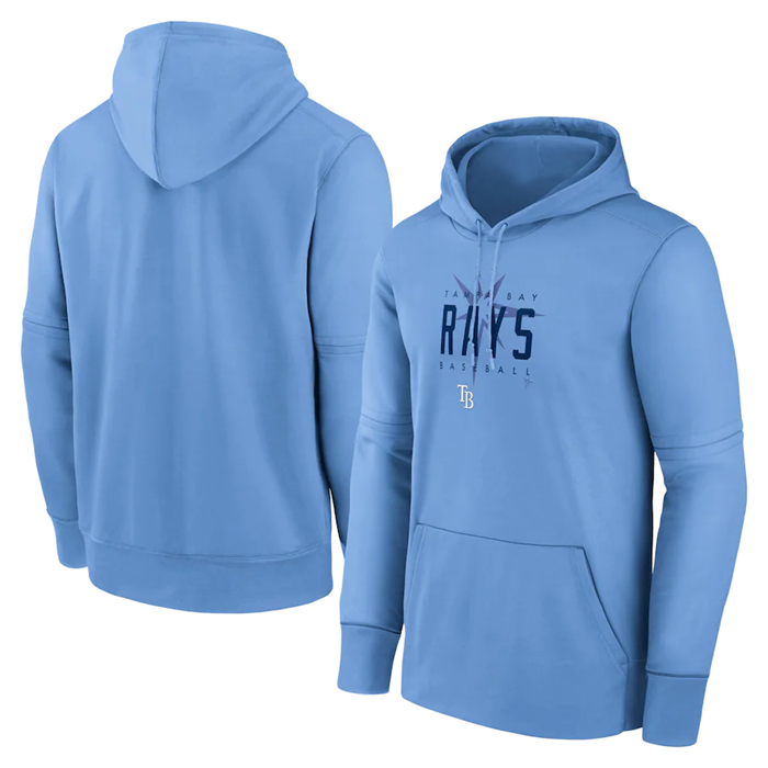 Men's Tampa Bay Rays Blue Pregame Performance Pullover Hoodie